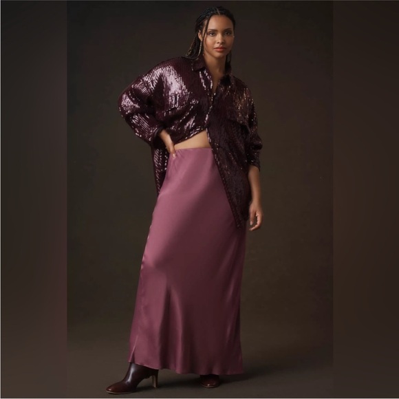 Anthropologie Pilcro oversized sequin blouse - Picture 2 of 8